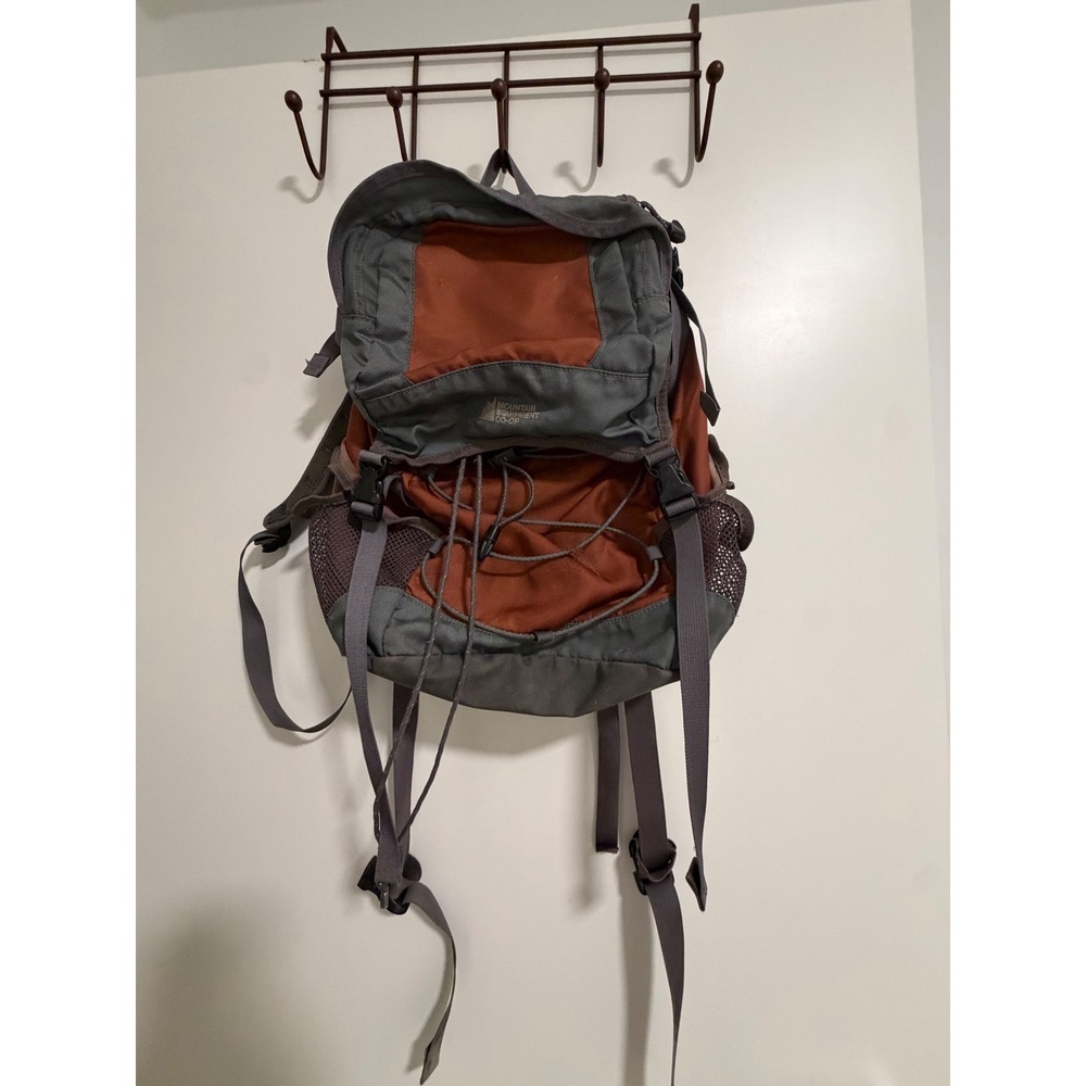 Mountain Equipment Co-op MEC Backpack Orange Grey Hiking Daypack 14x18